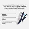 Ortho Stretch Cushion Shoes - Black White