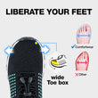 Ortho Stretch Cushion Shoes - Black Sky Blue