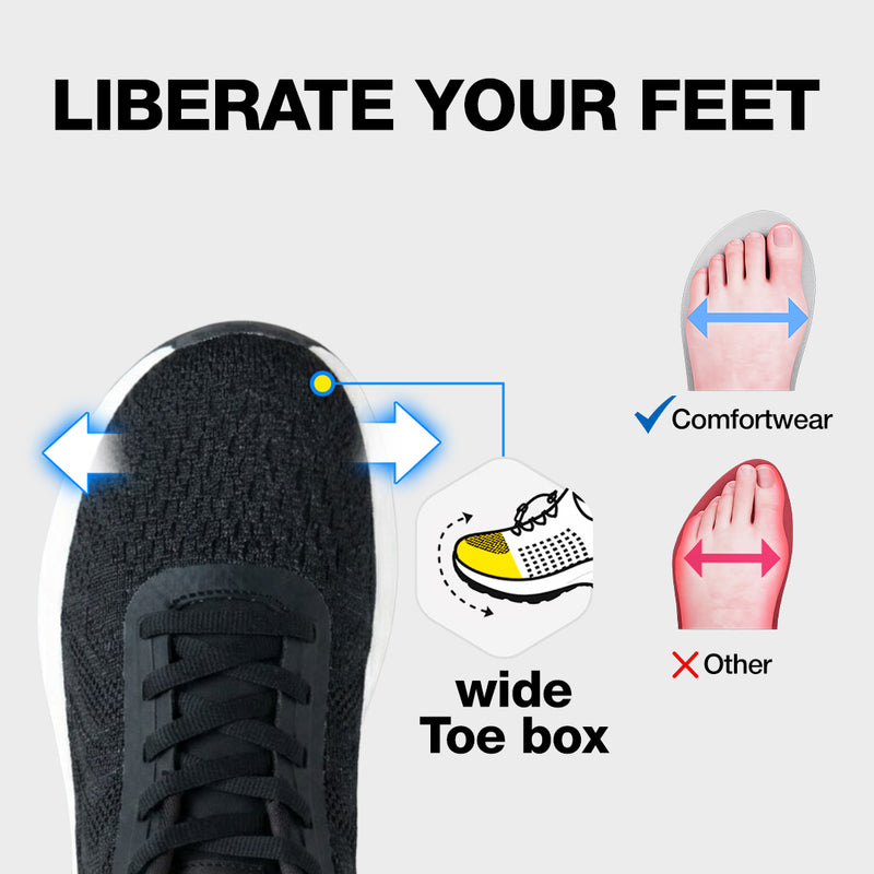 Flow Hands-Free Shoes - Black White