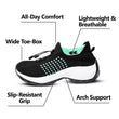 Ortho Stretch Cushion Shoes - Black Sky Blue