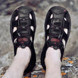 Men's High-Altitude Ortho Heel Strap Sandals - Black - ComfortWear Store