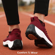 Ortho Stretch Cushion Shoes - Red - ComfortWear