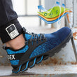 Orthopedic Reinforced Safety Steel Toe Boots - Blue - ComfortWear
